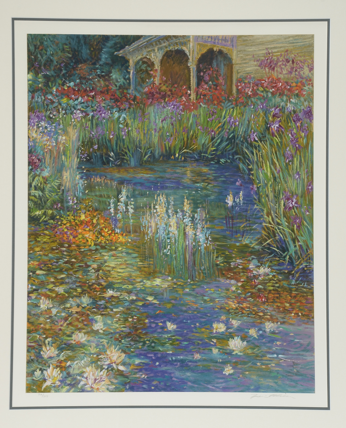 Henri Plisson Signed Limited Edition Serigraph "Lily Pond"