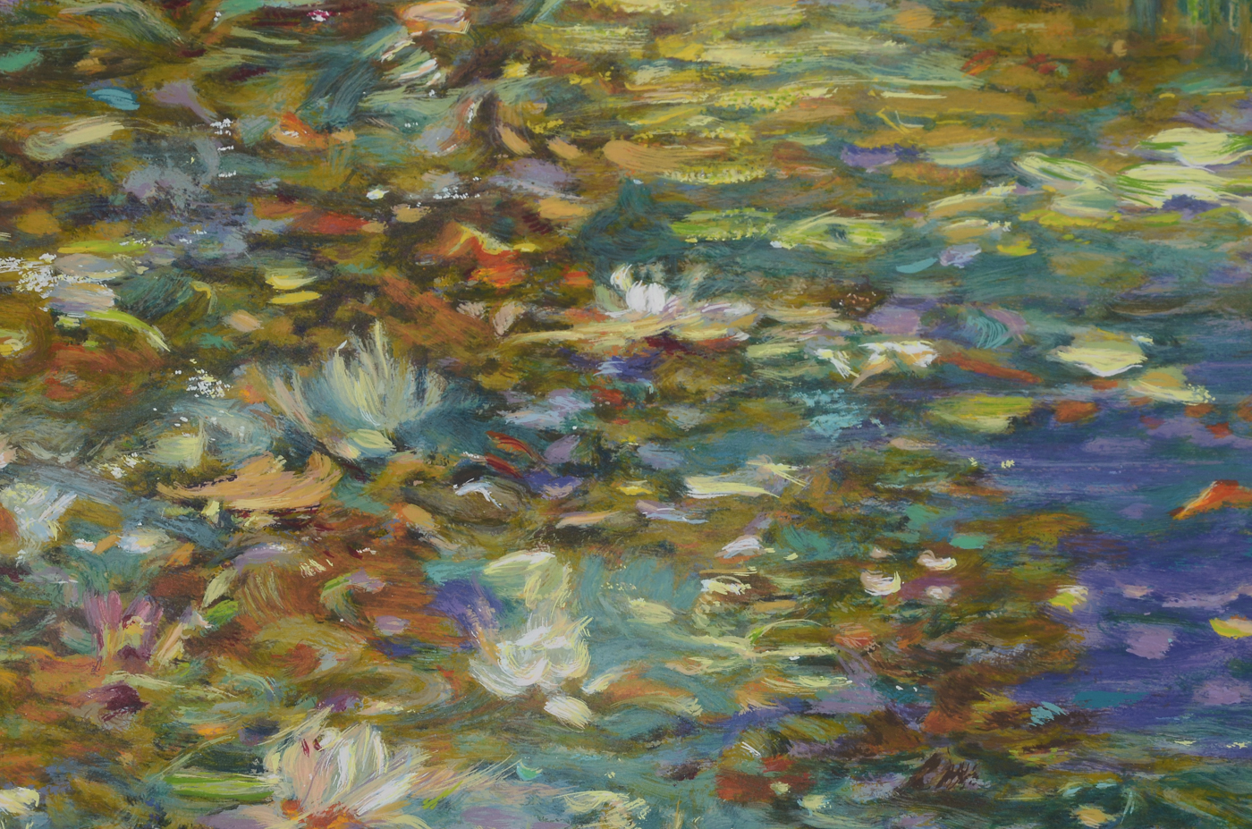 Henri Plisson Signed Limited Edition Serigraph "Lily Pond"