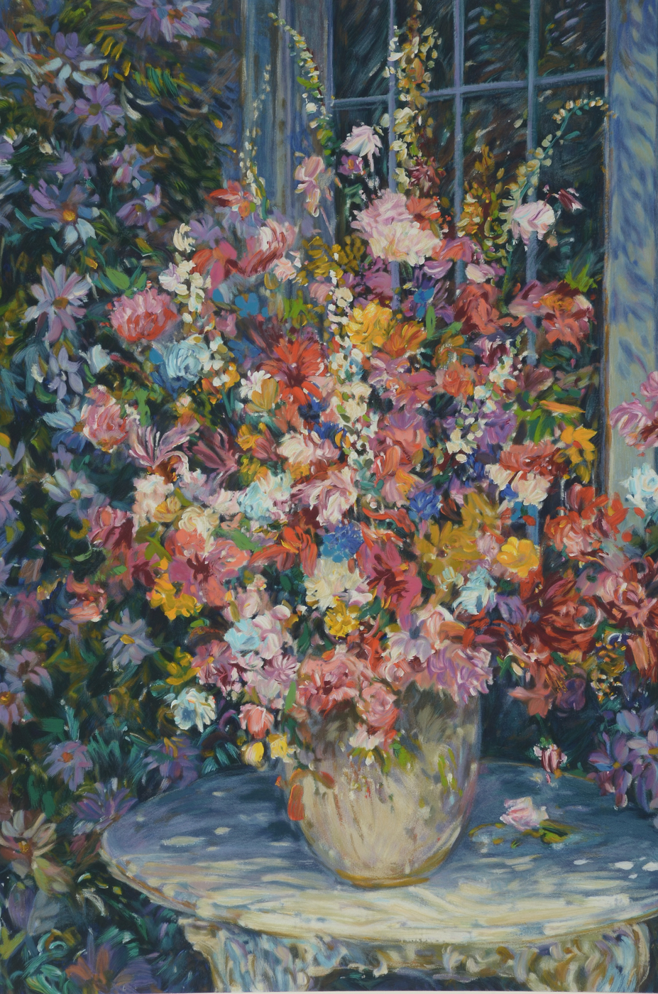 Henri Plisson Signed Limited Edition Serigraph "Flowers"