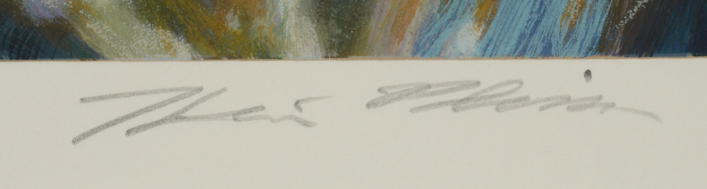 Henri Plisson Signed Limited Edition Serigraph "Flowers"