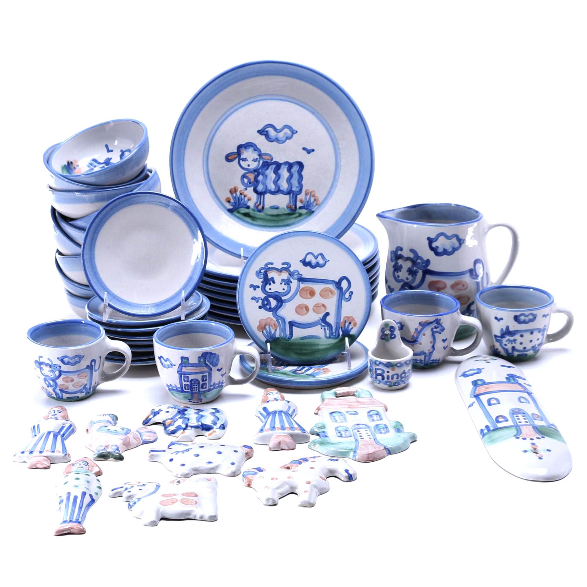 Assorted M.A. Hadley Handmade Pottery