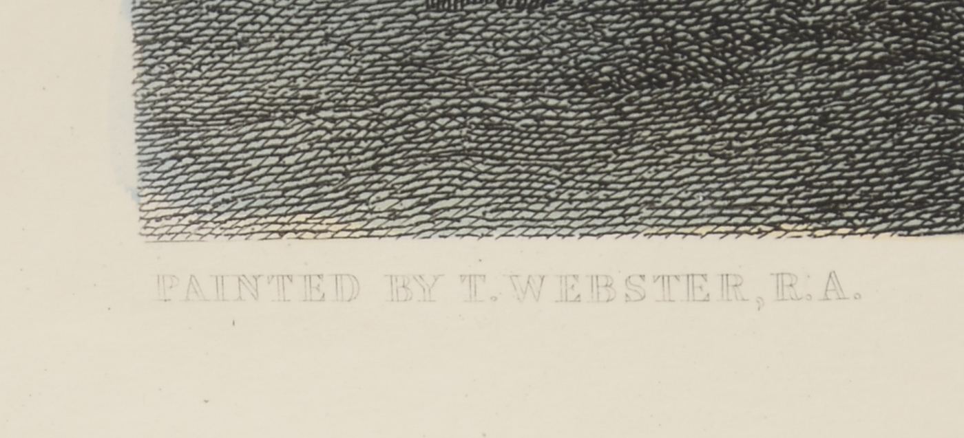 Hand-colored Engraving "The Play-ground"