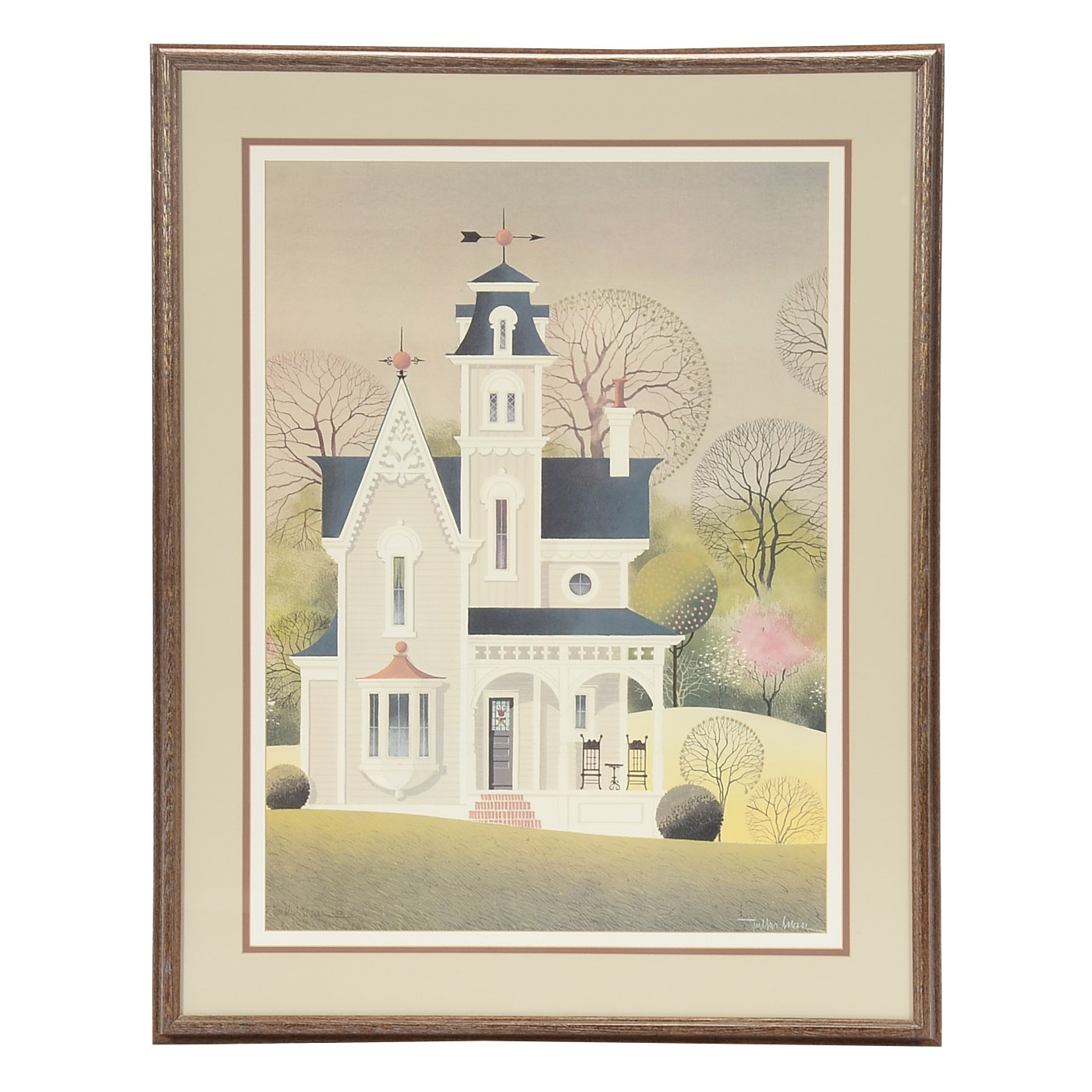 Wilbur Meese Signed Limited Edition Offset Lithograph "Gray Lady"