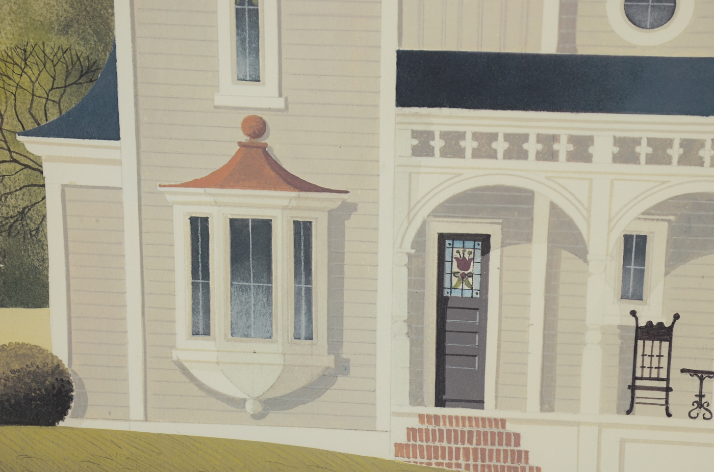 Wilbur Meese Signed Limited Edition Offset Lithograph "Gray Lady"