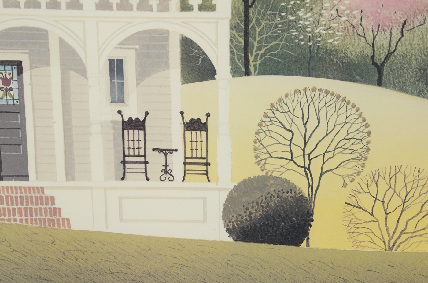 Wilbur Meese Signed Limited Edition Offset Lithograph "Gray Lady"