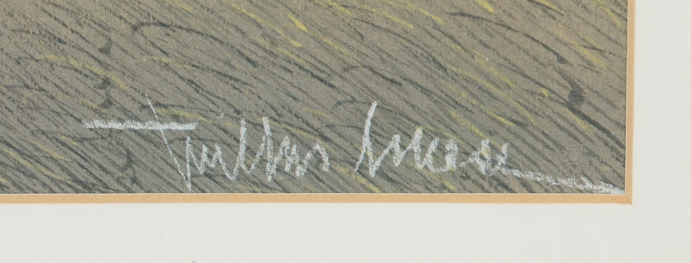 Wilbur Meese Signed Limited Edition Offset Lithograph "Gray Lady"