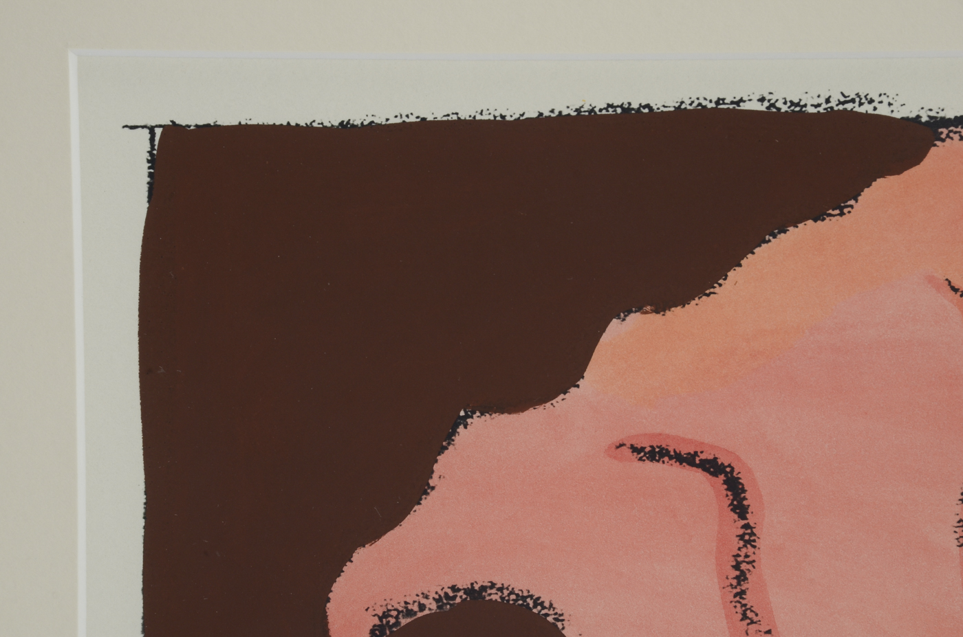 Decorative Mixed Media Serigraph Print of Poppy