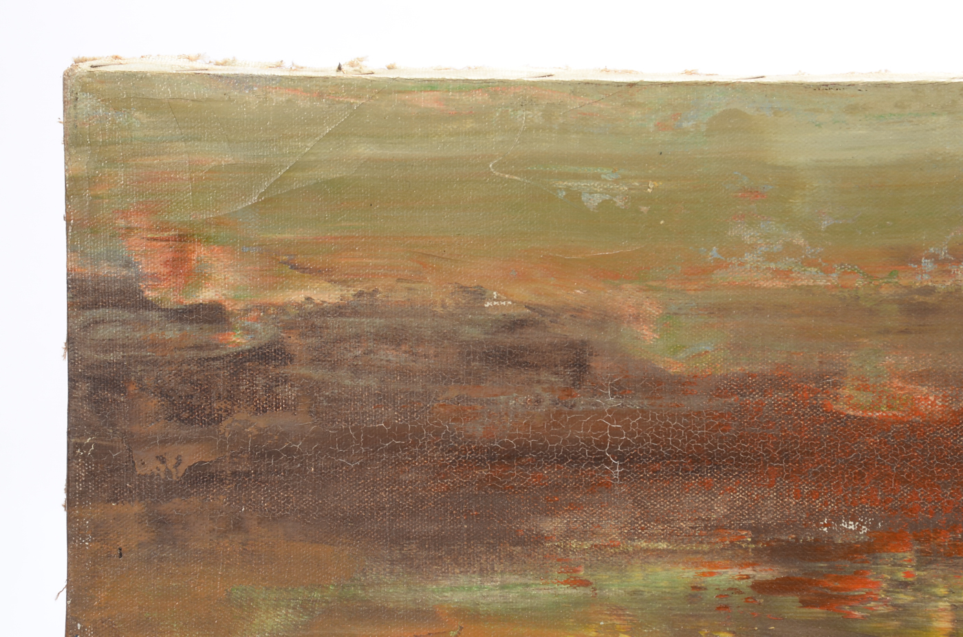 Linder Signed Original Oil on Canvas of Harbor Scene