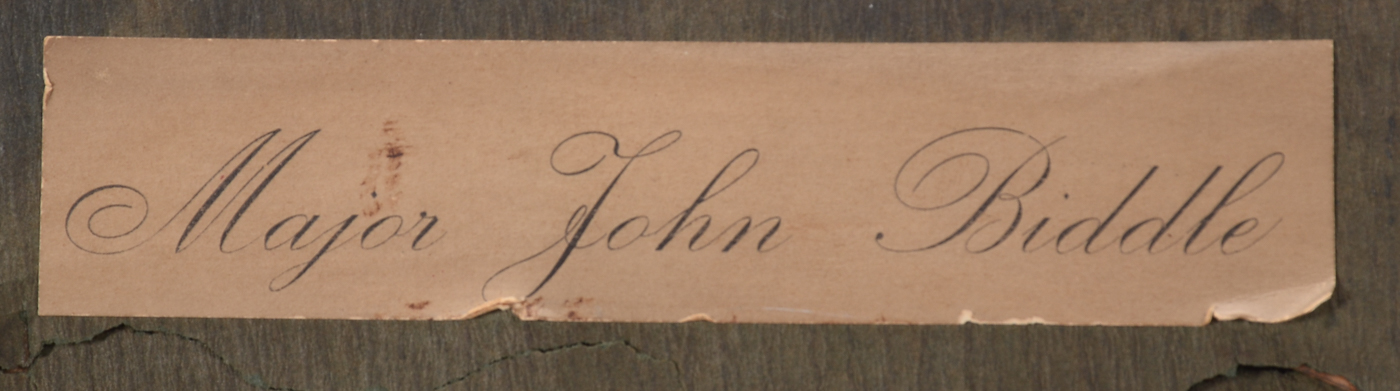 Giclee on Board after Thomas Sully's "Portrait of Biddle"