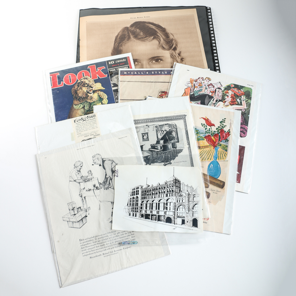 Large Collection of Vintage Advertisements