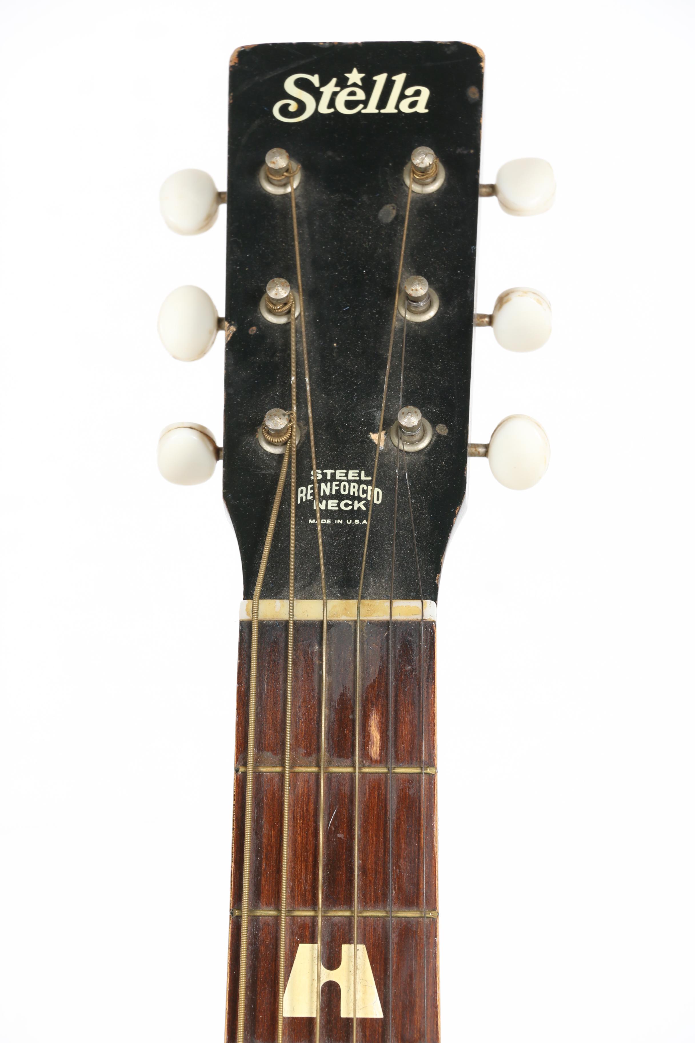 1960s Stella Harmony Acoustic Guitar and Case