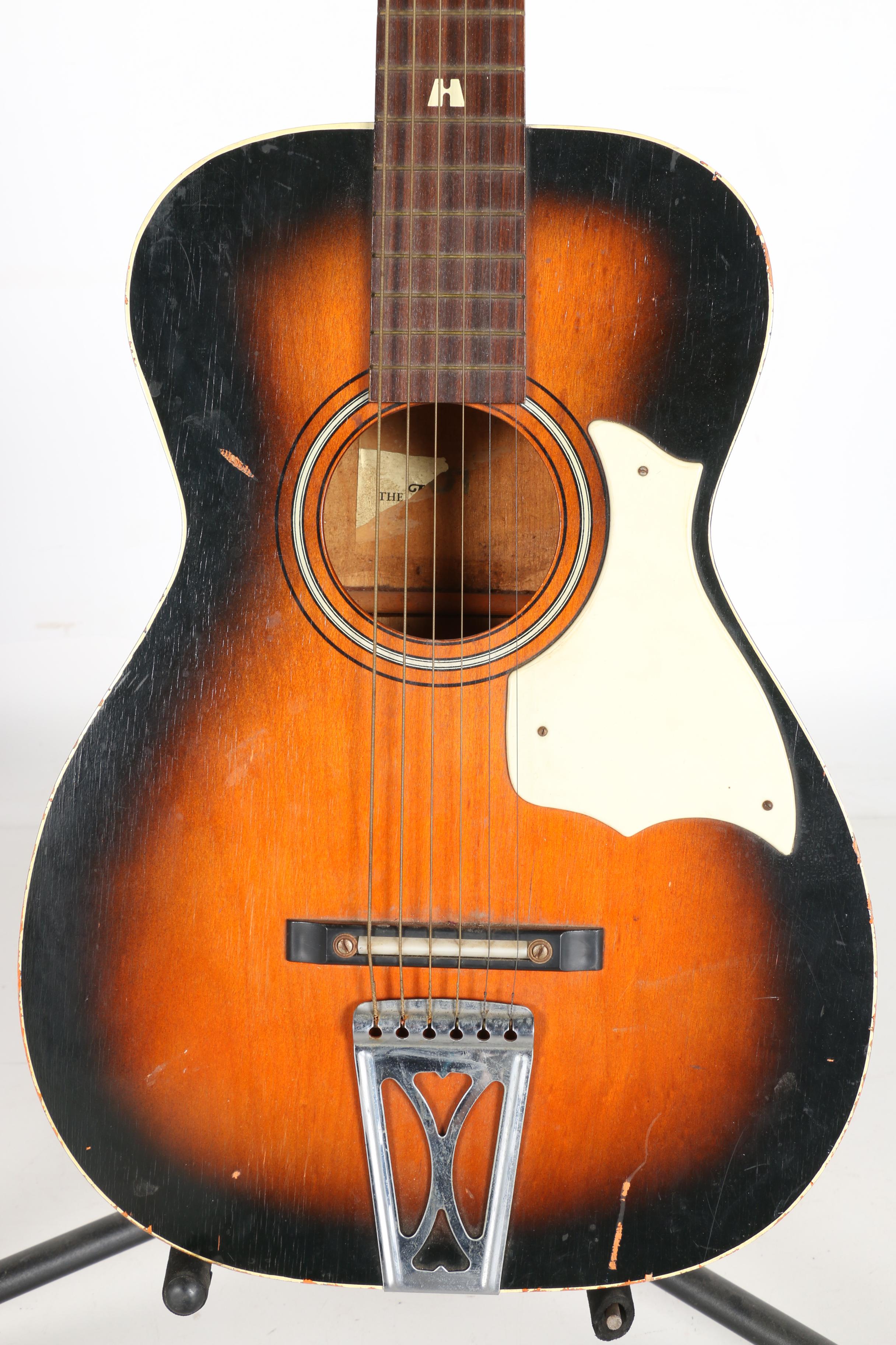 1960s Stella Harmony Acoustic Guitar and Case