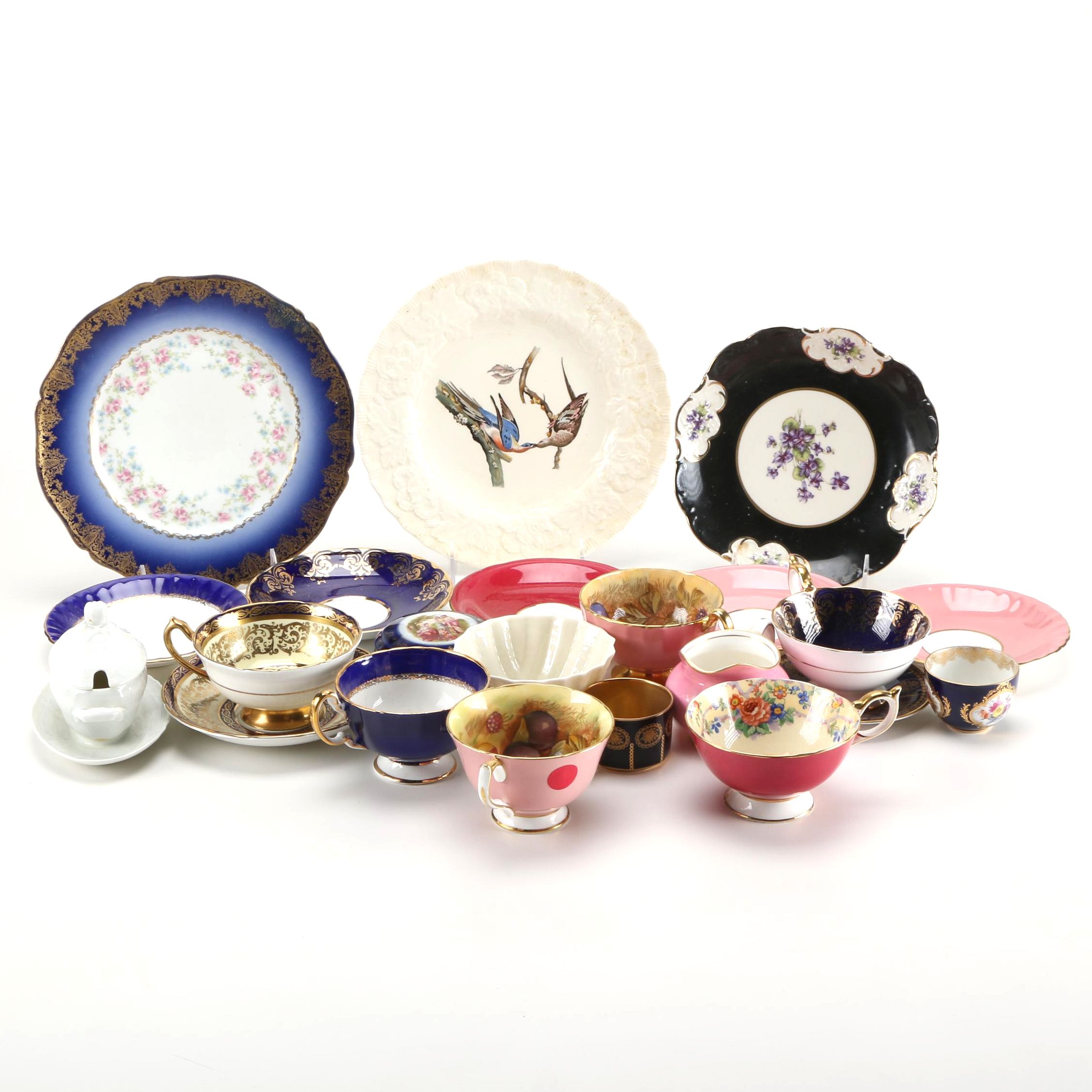 Fine China Assortment Including Haviland and Belleek