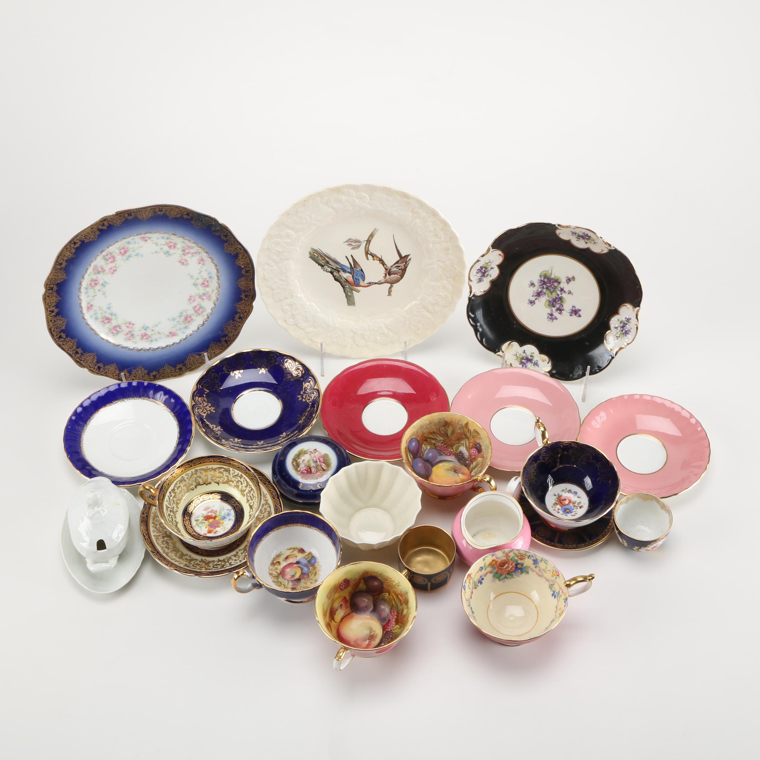 Fine China Assortment Including Haviland and Belleek