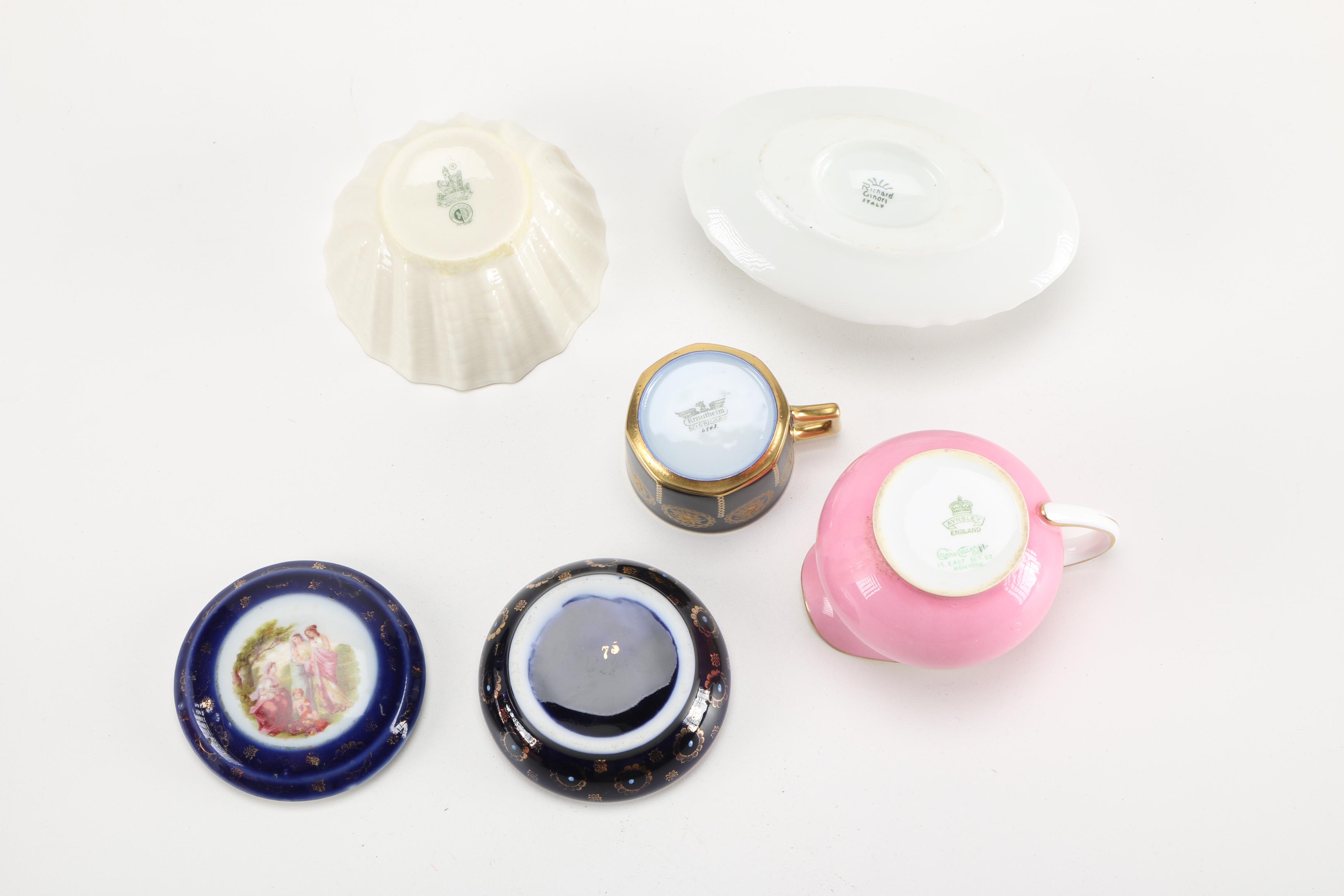 Fine China Assortment Including Haviland and Belleek