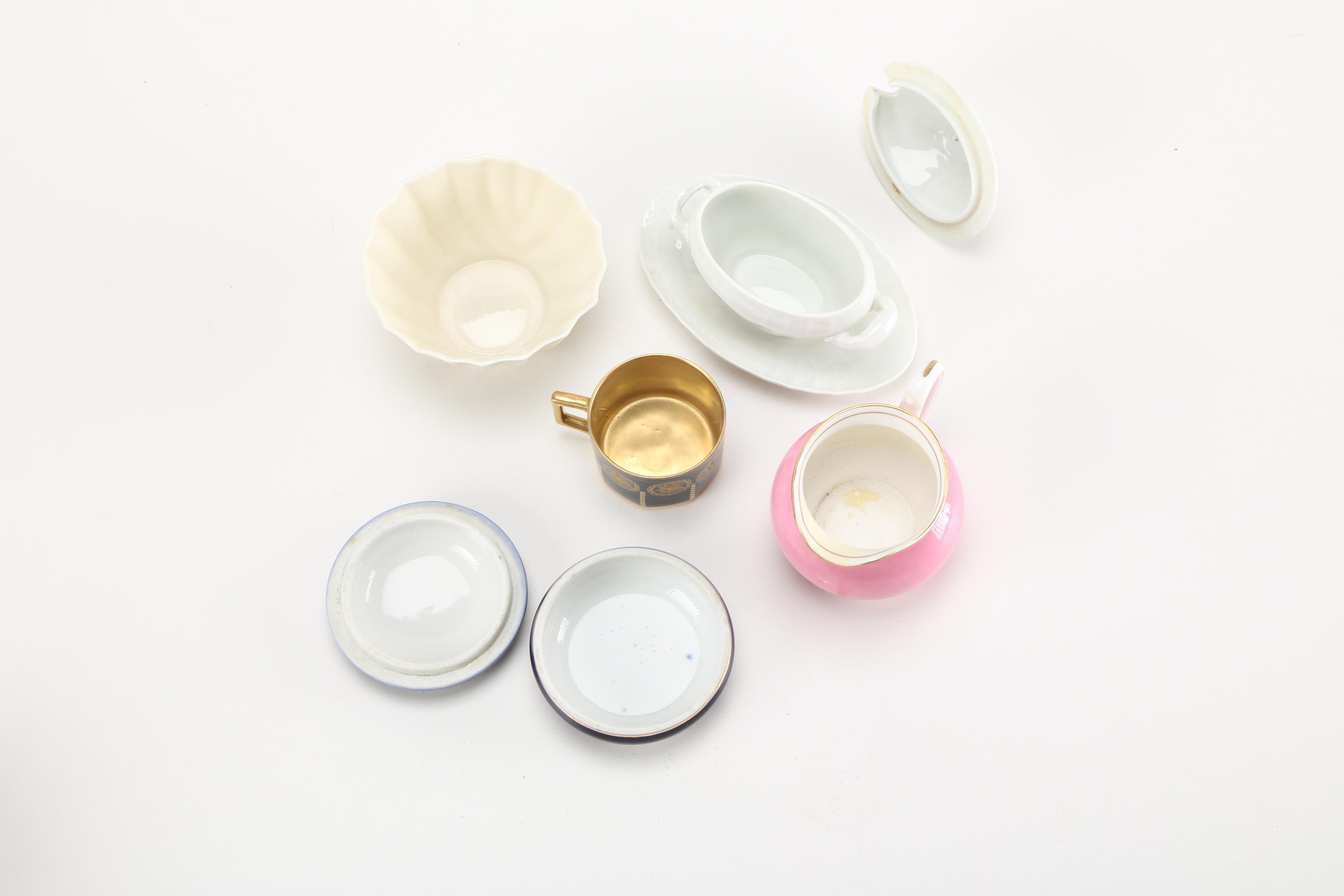 Fine China Assortment Including Haviland and Belleek