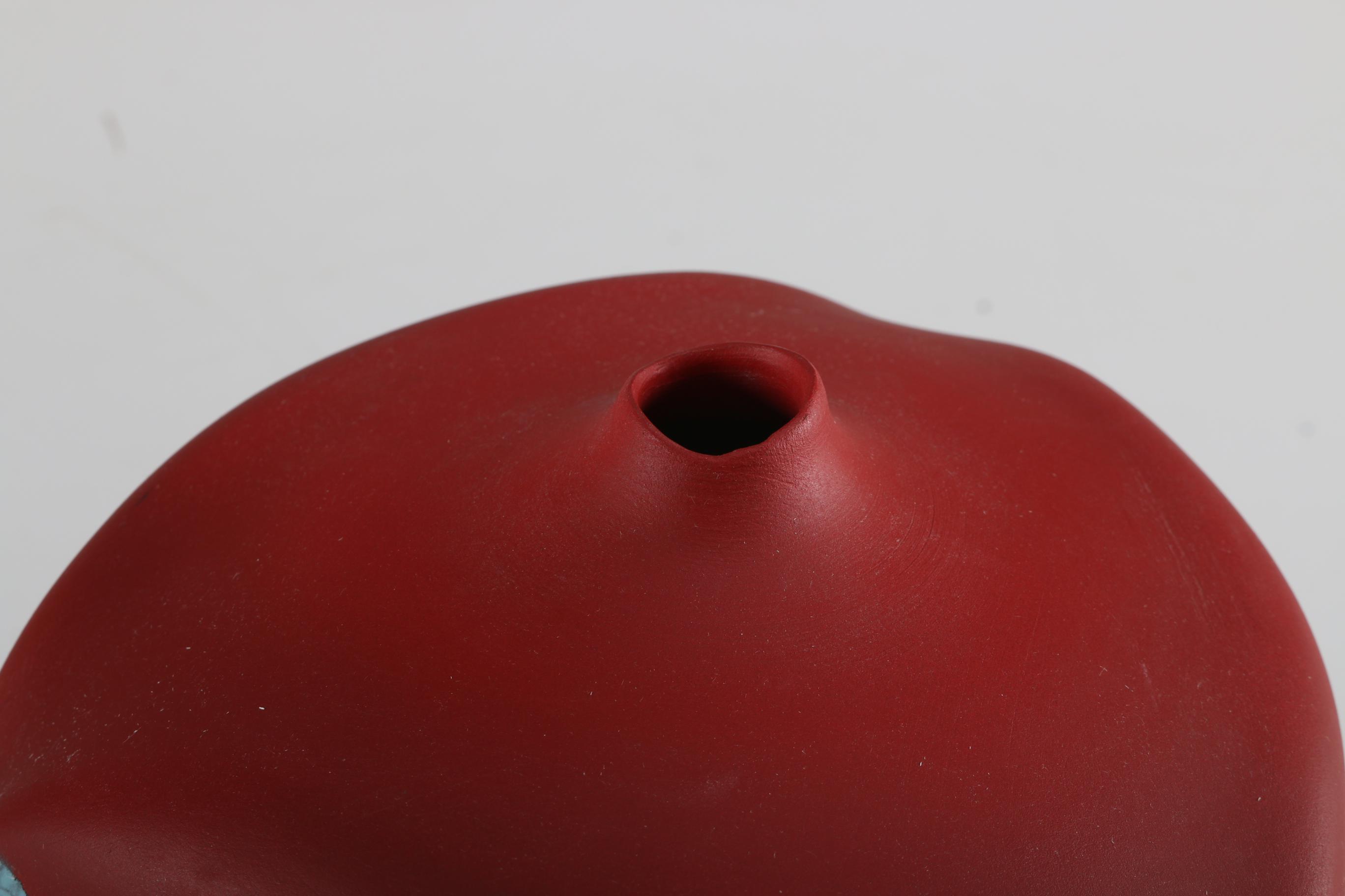 Tom Krueger 1991 Airbrushed Art Pottery Vase