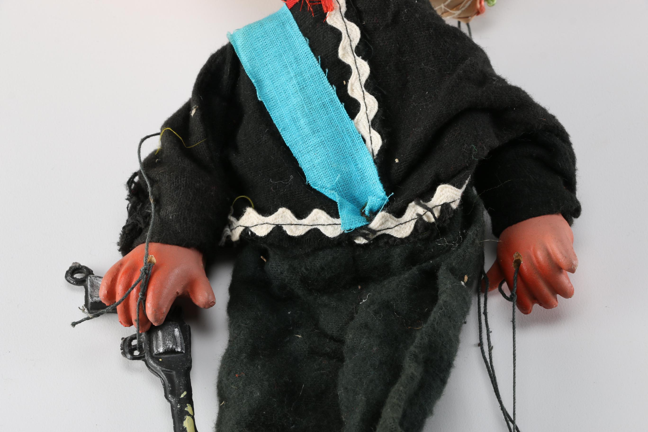 Collection of Vintage Mexican Marionette Puppets