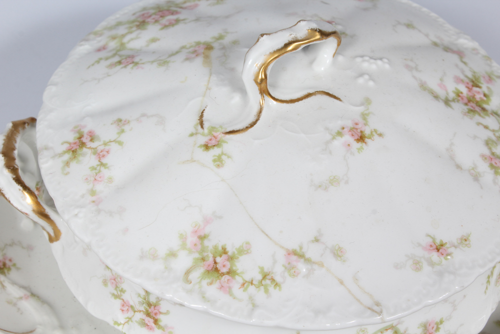 Theodore Haviland Limoges Pink Floral China