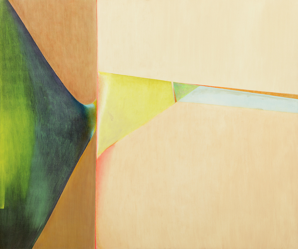 Beth Hertz 1974 Monumental Oil Painting "Crease"