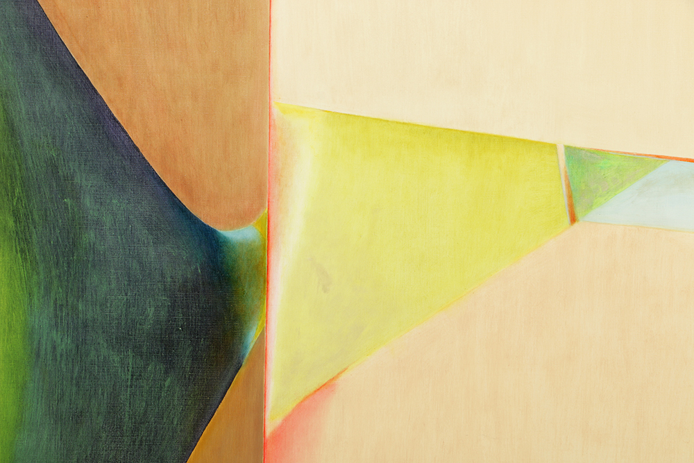 Beth Hertz 1974 Monumental Oil Painting "Crease"