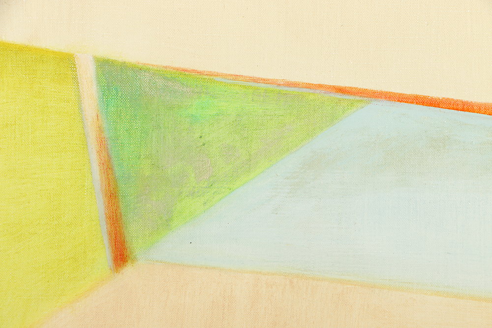 Beth Hertz 1974 Monumental Oil Painting "Crease"