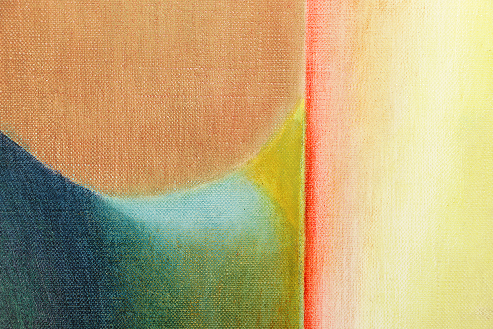 Beth Hertz 1974 Monumental Oil Painting "Crease"