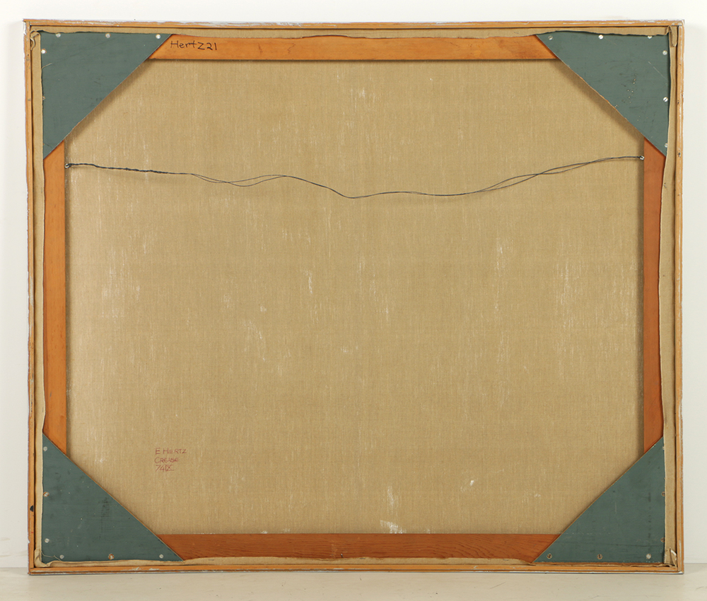 Beth Hertz 1974 Monumental Oil Painting "Crease"