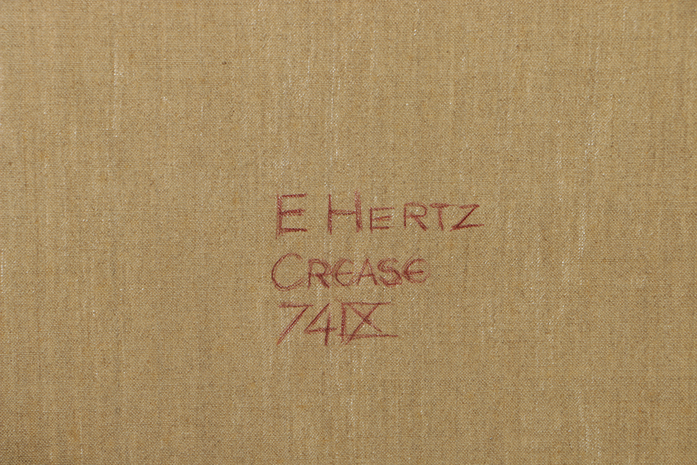 Beth Hertz 1974 Monumental Oil Painting "Crease"