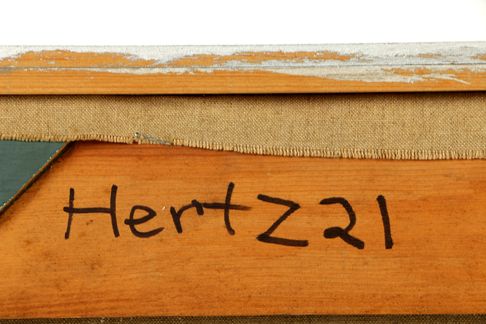 Beth Hertz 1974 Monumental Oil Painting "Crease"