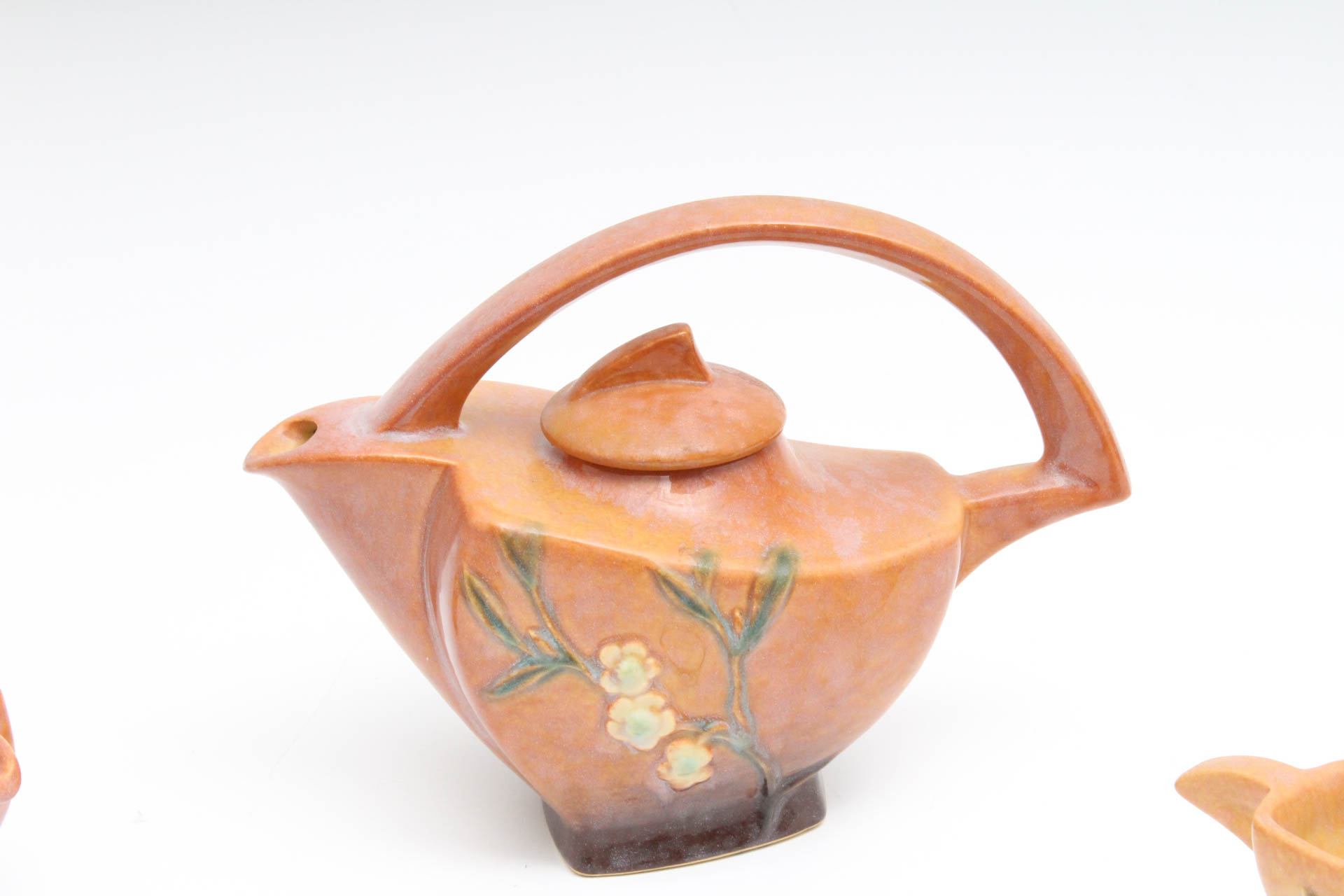 Roseville Pottery "Wincraft" Three Piece Tea Set