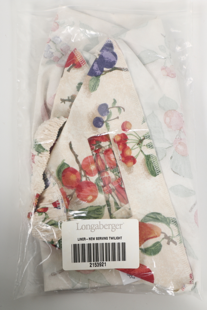 Longaberger Basket Liners Including "Rose Trellis"