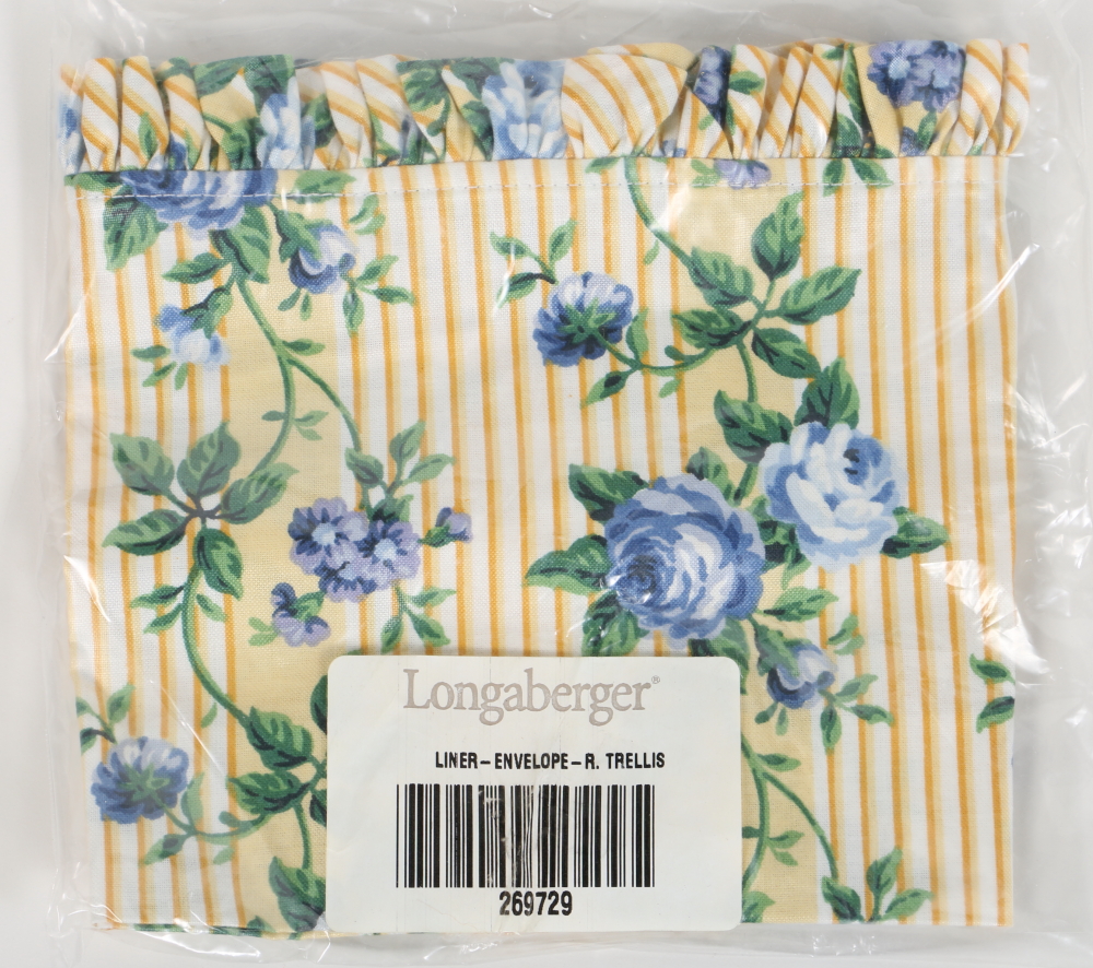 Longaberger Basket Liners Including "Rose Trellis"