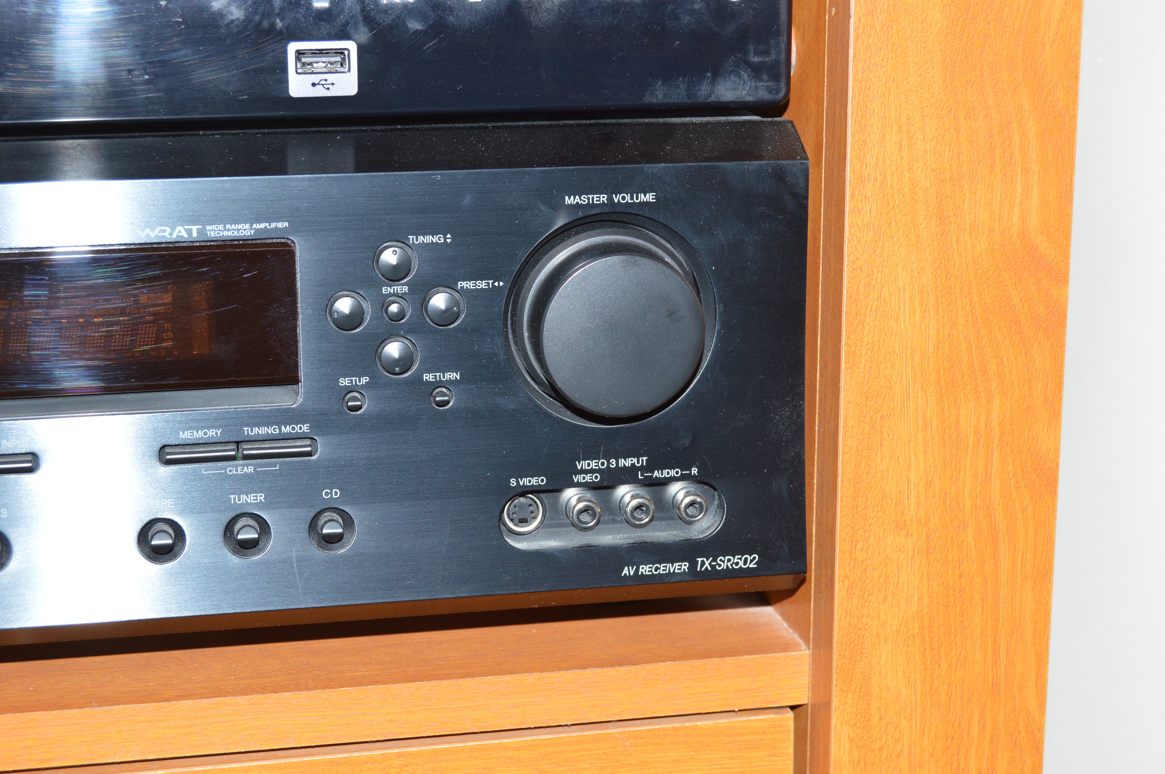 Onkyo Audio Video Control Receiver and Samsung Blu-ray Player