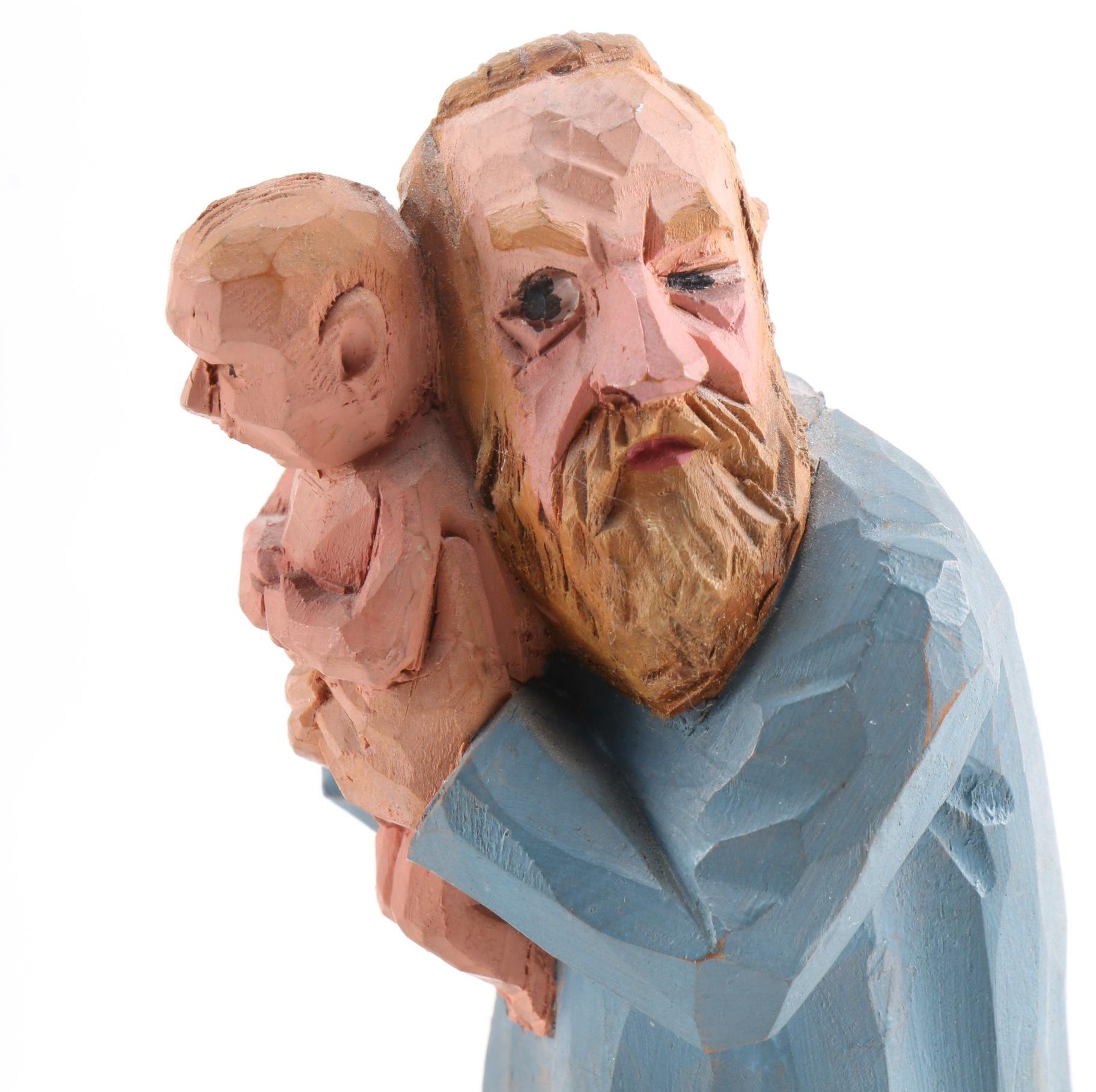 Carved German Style Wooden Figurines