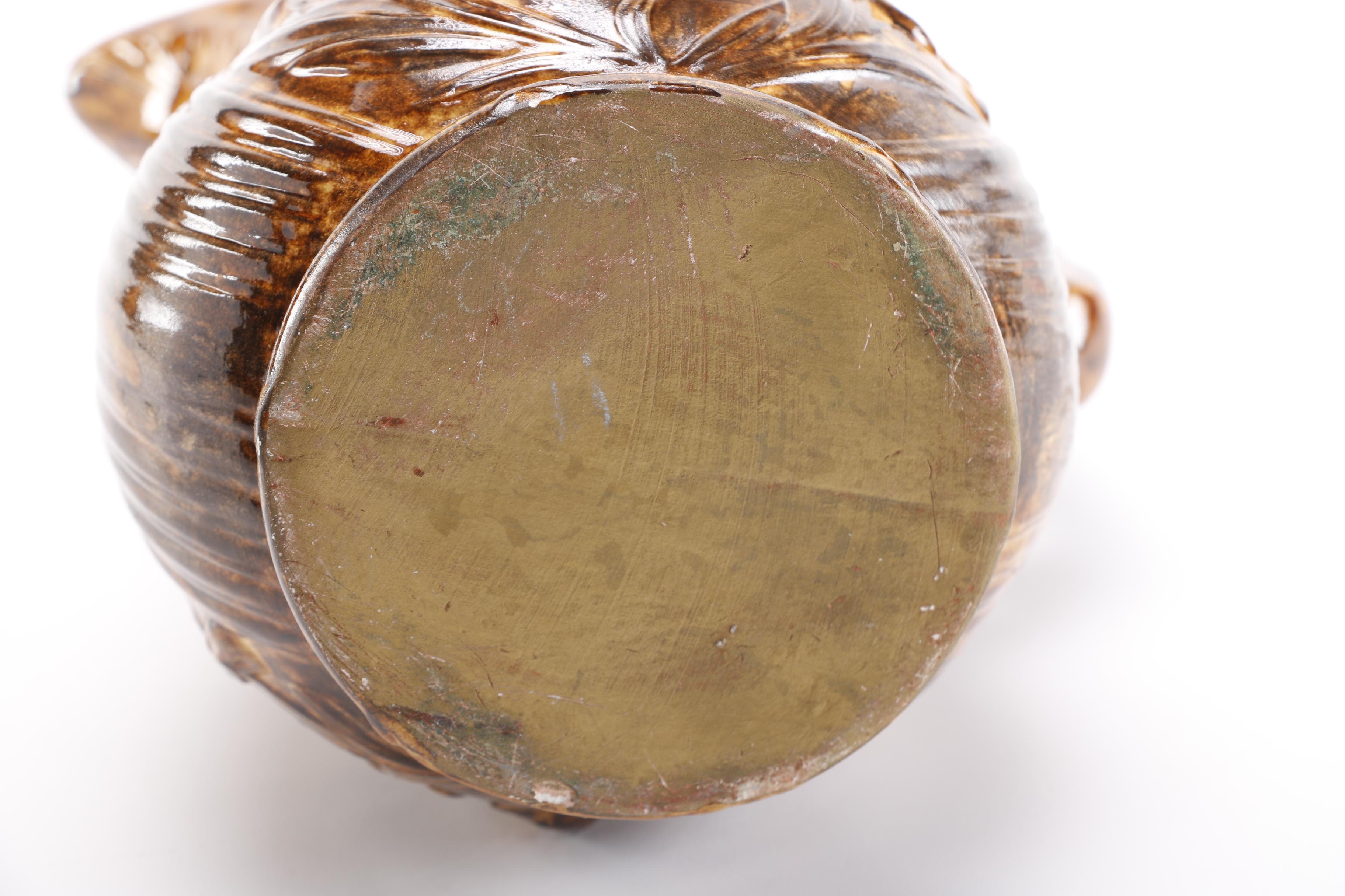 Bennington Rockingham Style Earthenware Hunting Pitcher