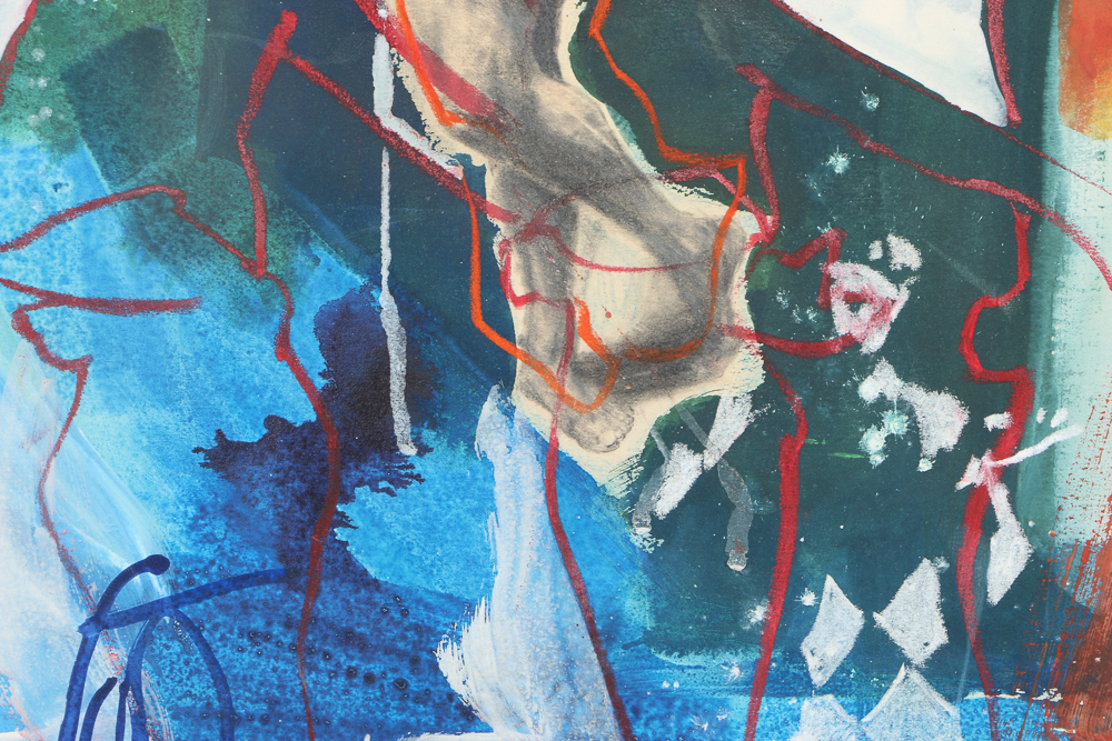 Original Mixed Media Painting on Paper