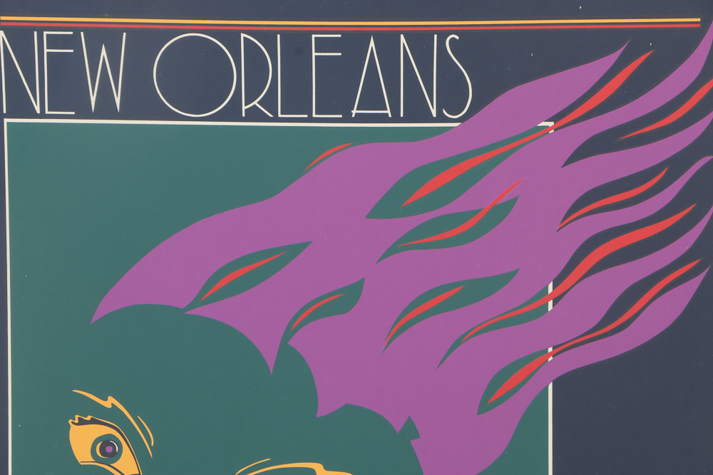 K.N. Martin Limited Edition Serigraph on Paper "New Orleans, Mardi Gras 1981"