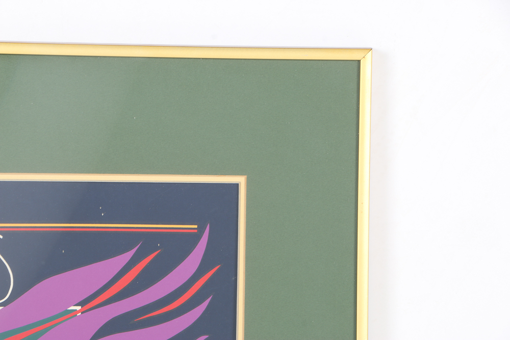 K.N. Martin Limited Edition Serigraph on Paper "New Orleans, Mardi Gras 1981"