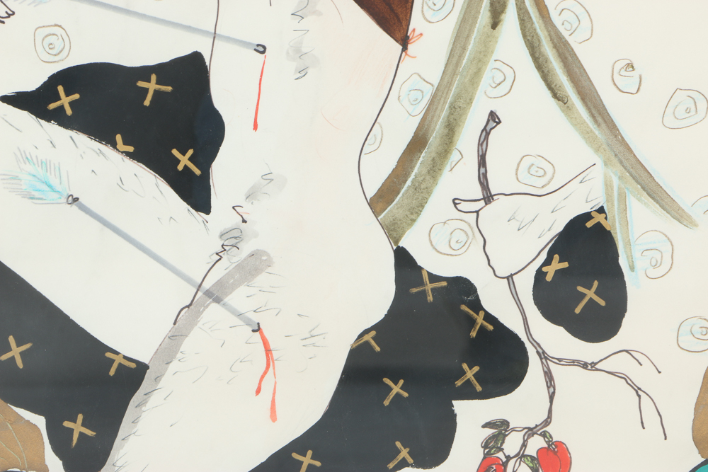 Jaff Noel Seijas Original Mixed Media Painting "St. Sebastian"