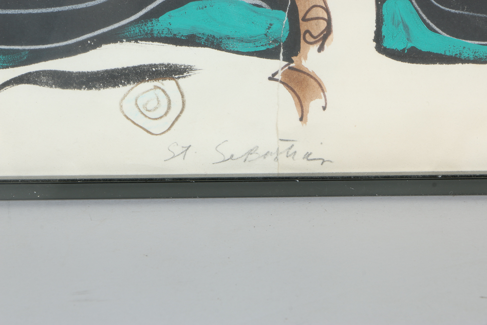 Jaff Noel Seijas Original Mixed Media Painting "St. Sebastian"