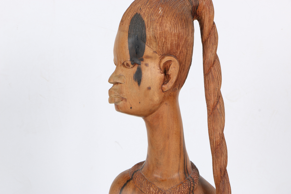 Wooden Carving of Woman
