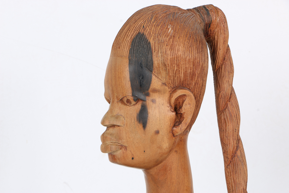 Wooden Carving of Woman