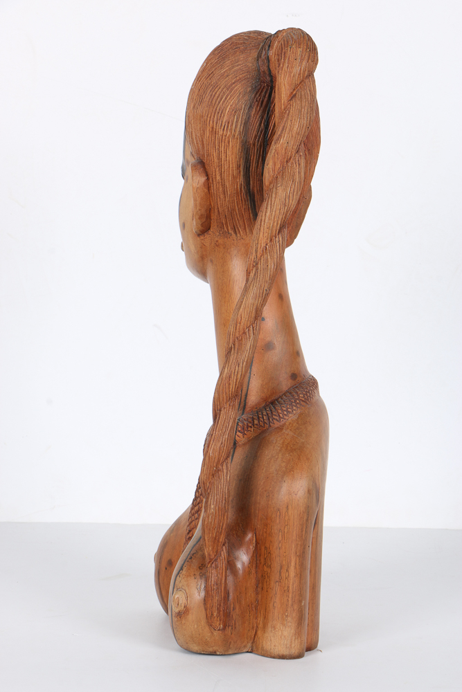 Wooden Carving of Woman