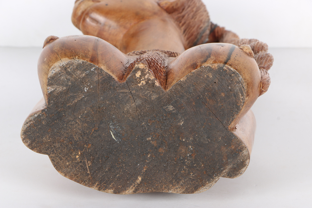 Wooden Carving of Woman