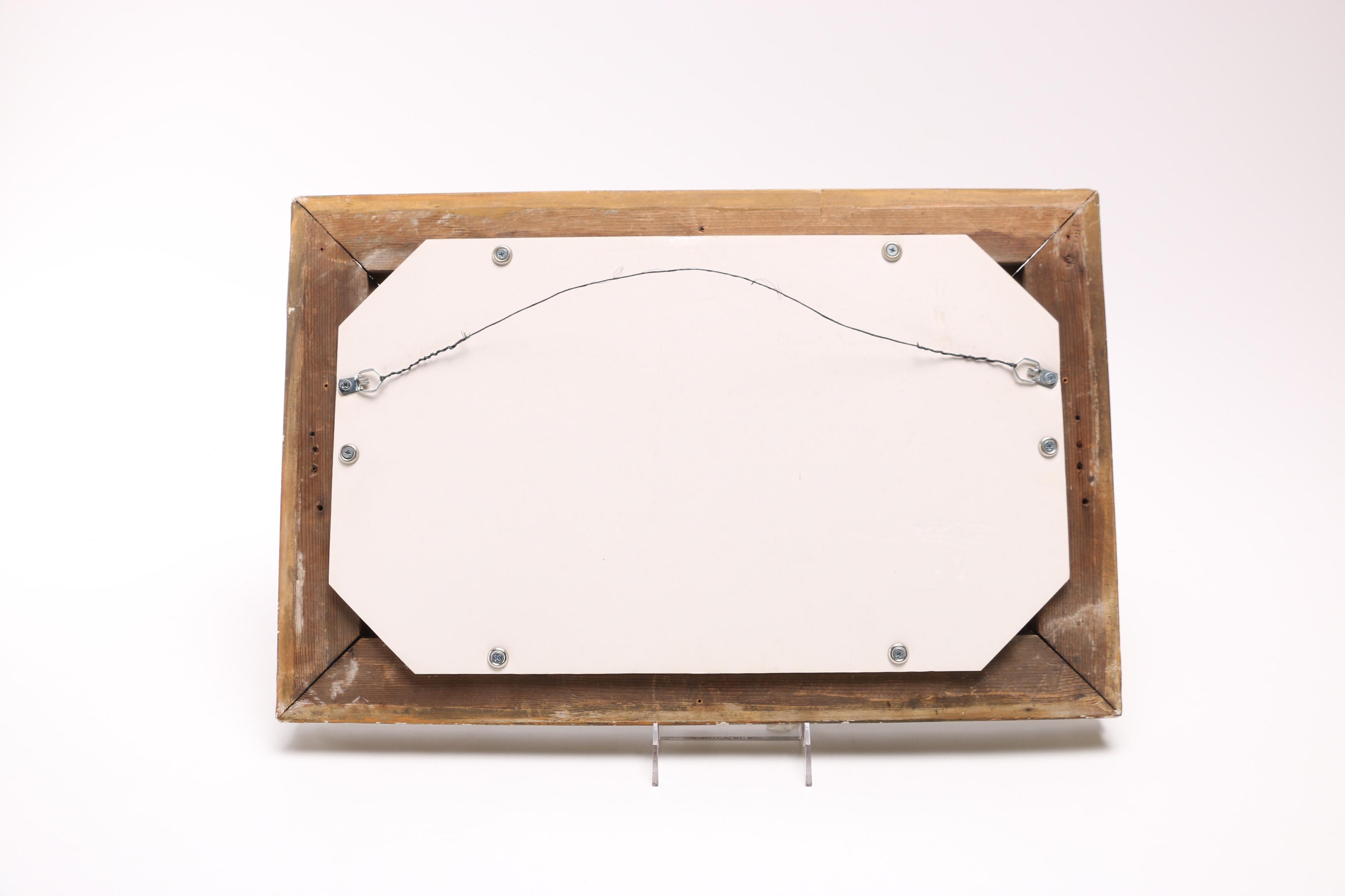 1881 A. Rueff Original Oil Painting of Sailors Before a Fortress Ruin