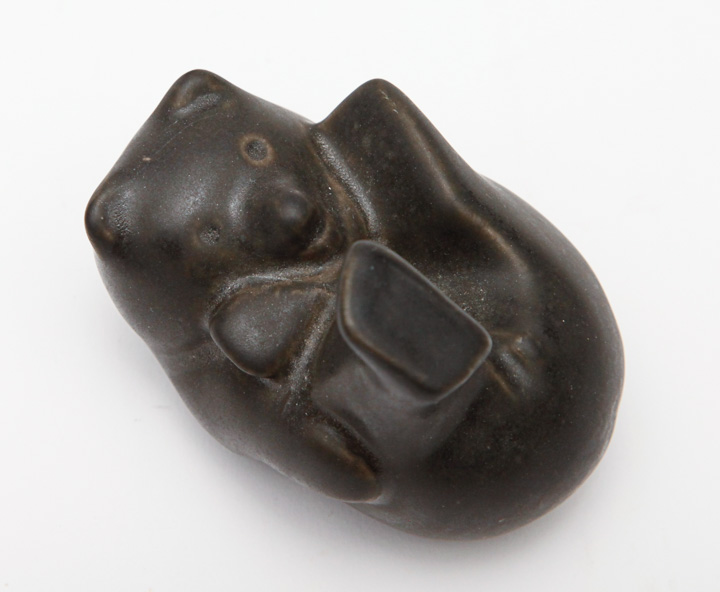 Signed D. Ferguson Pigeon Forge Pottery Bear Figurines