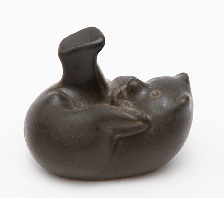 Signed D. Ferguson Pigeon Forge Pottery Bear Figurines