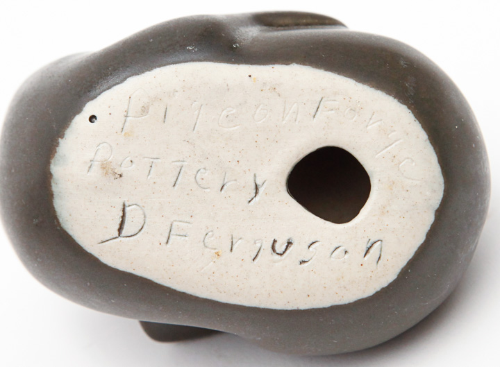 Signed D. Ferguson Pigeon Forge Pottery Bear Figurines