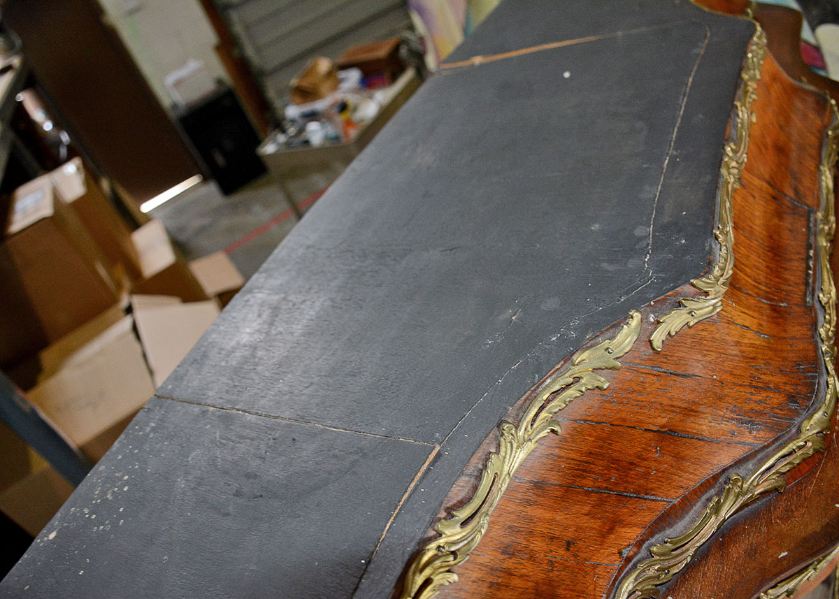 Vintage Louis XV Style Mahogany and Ormolu Curio Cabinet